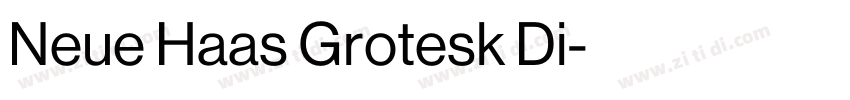 Neue Haas Grotesk Di字体转换 Neue Haas Grotesk Di字体转换